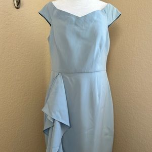 NWT Vince Camuto Powder Blue Off the Shoulder Dress size 12